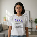 S.A.F.E. Seizure First Aid T-Shirt – Epilepsy Awareness Education Tee - Clothing, Women, T-Shirts - EpiAl's Shop