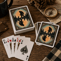 Sasquatch & Cat Playing Cards | Bigfoot Forest Poker Deck - Toys & Games, Playing Cards - EpiAl's Shop