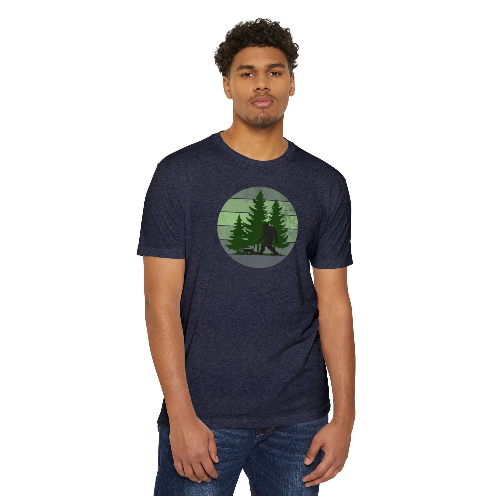 Sasquatch & Sascat Unisex CVC Jersey T - shirt - T - Shirt - Epileptic Al’s Shop