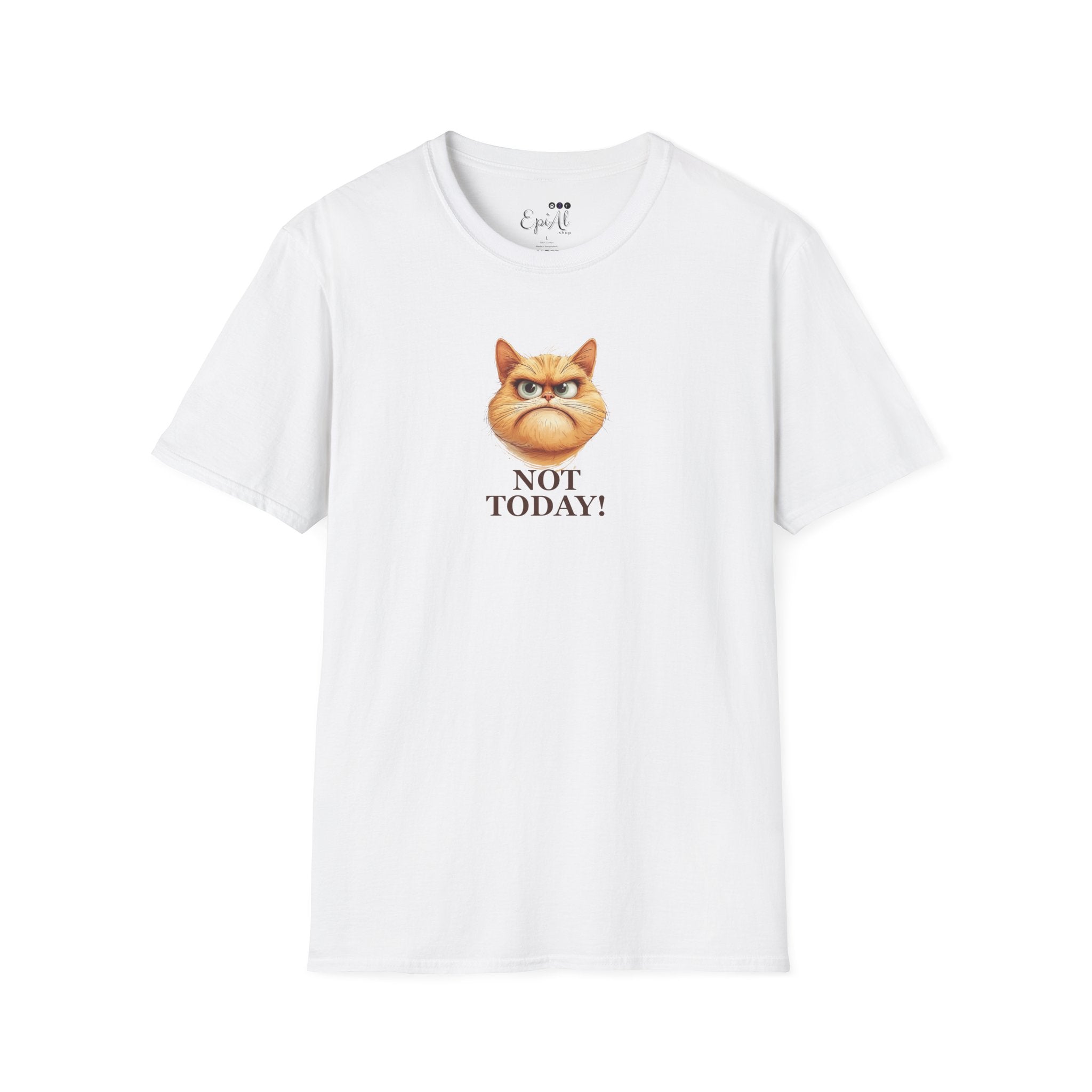 Sassy Not Today Cat T-Shirt, Fun Graphic Tee - Clothing, T-shirts - EpiAl's Shop