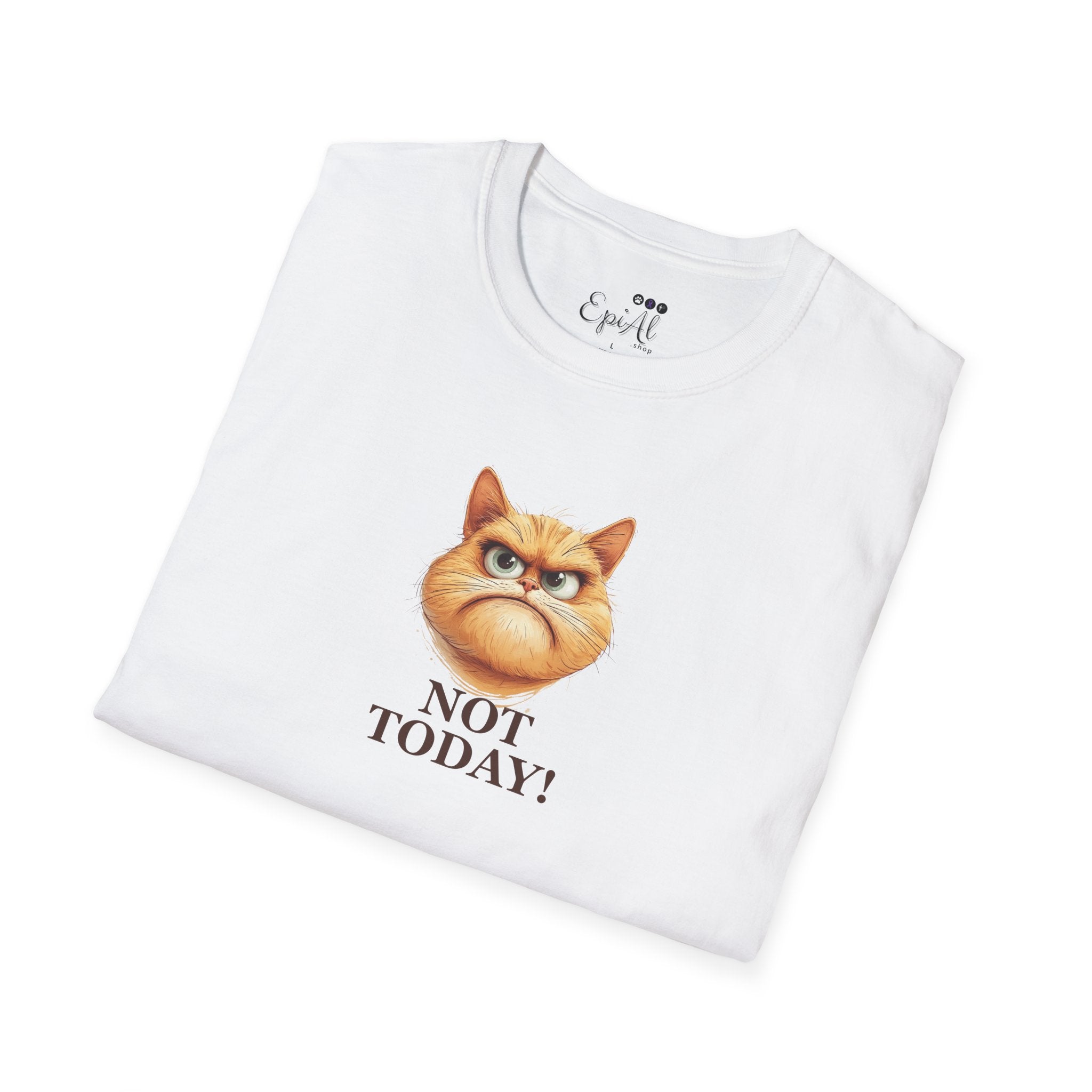 Sassy Not Today Cat T-Shirt, Fun Graphic Tee - Clothing, T-shirts - EpiAl's Shop