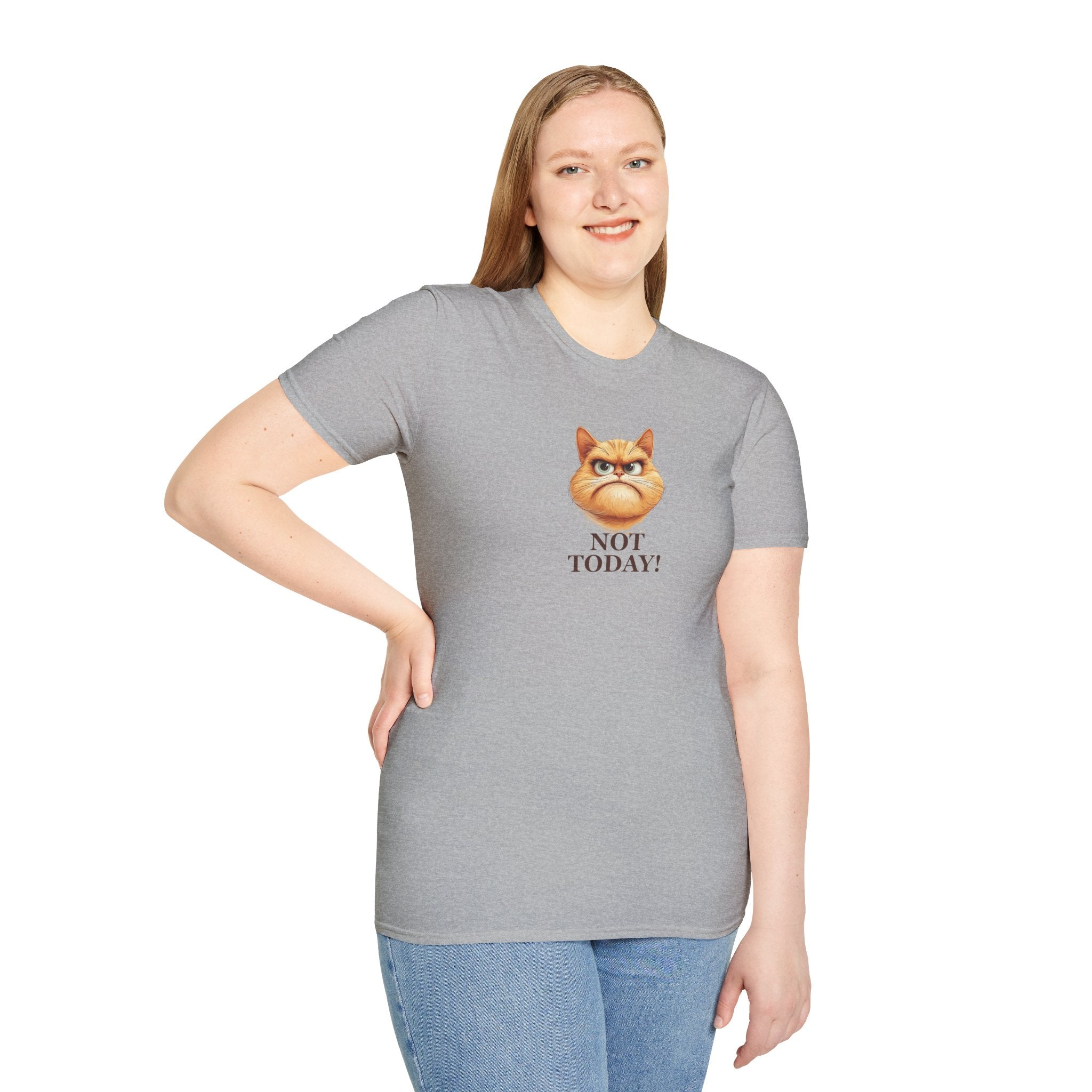 Sassy Not Today Cat T-Shirt, Fun Graphic Tee - Clothing, T-shirts - EpiAl's Shop