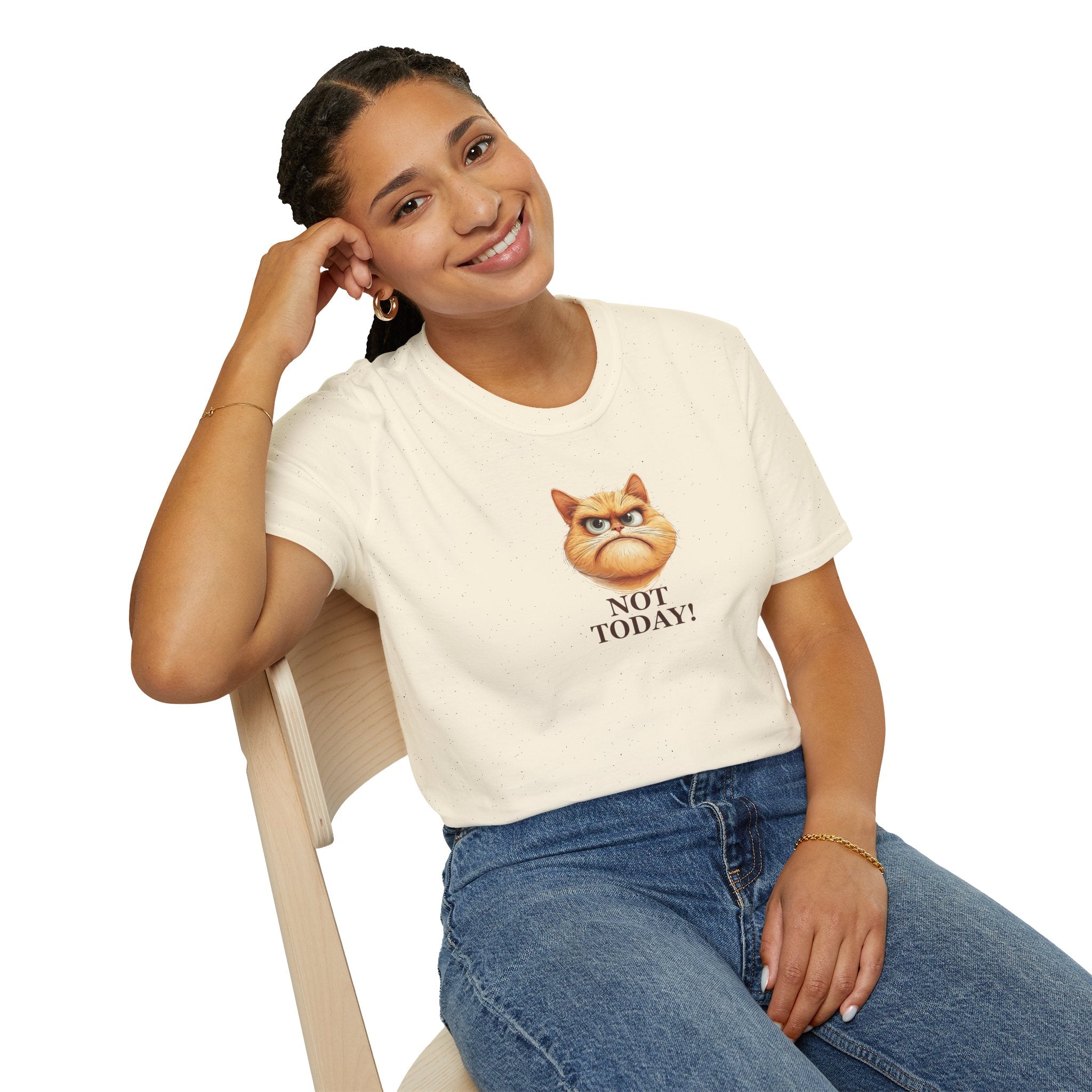 Sassy Not Today Cat T-Shirt, Fun Graphic Tee - Clothing, T-shirts - EpiAl's Shop