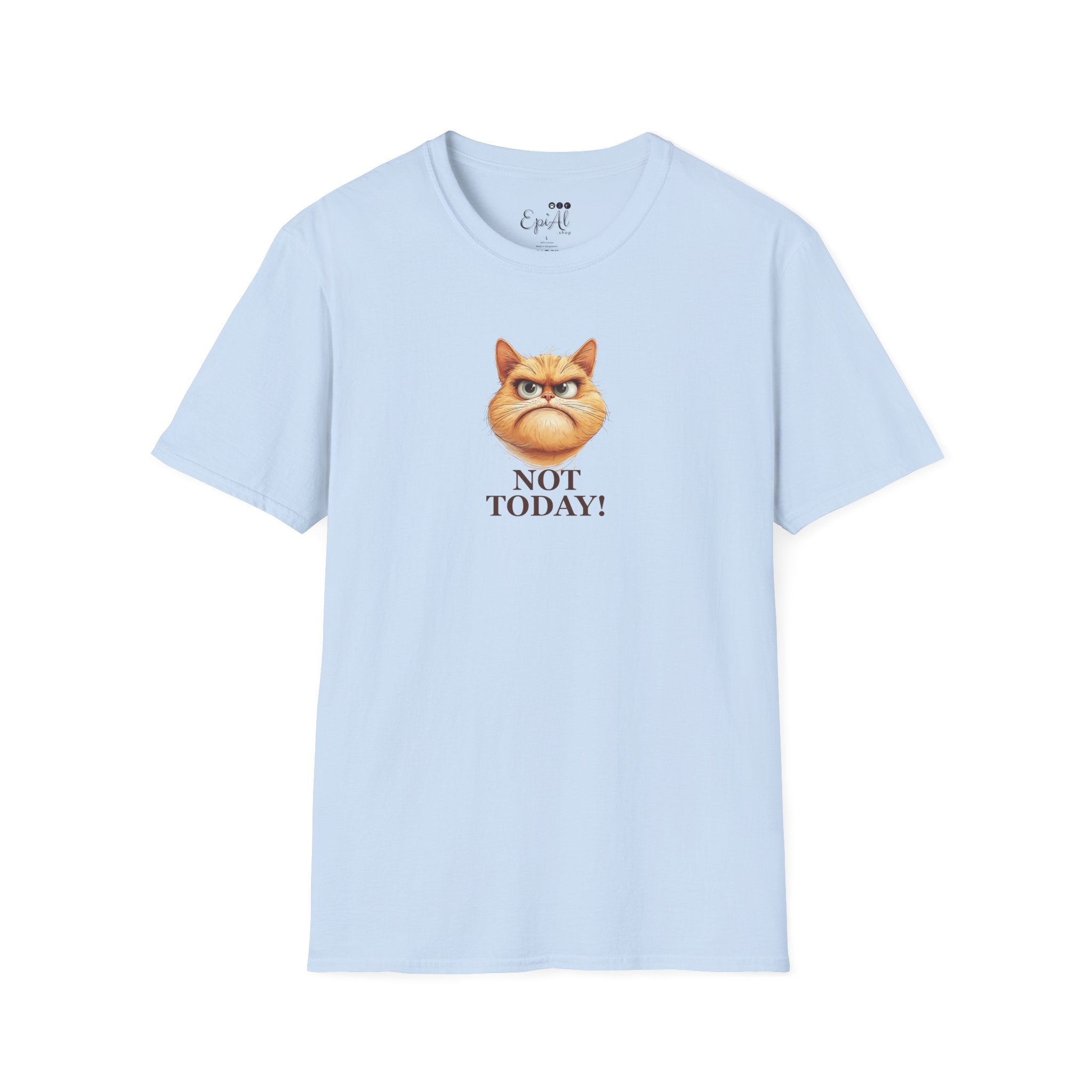 Sassy Not Today Cat T-Shirt, Fun Graphic Tee - Clothing, T-shirts - EpiAl's Shop