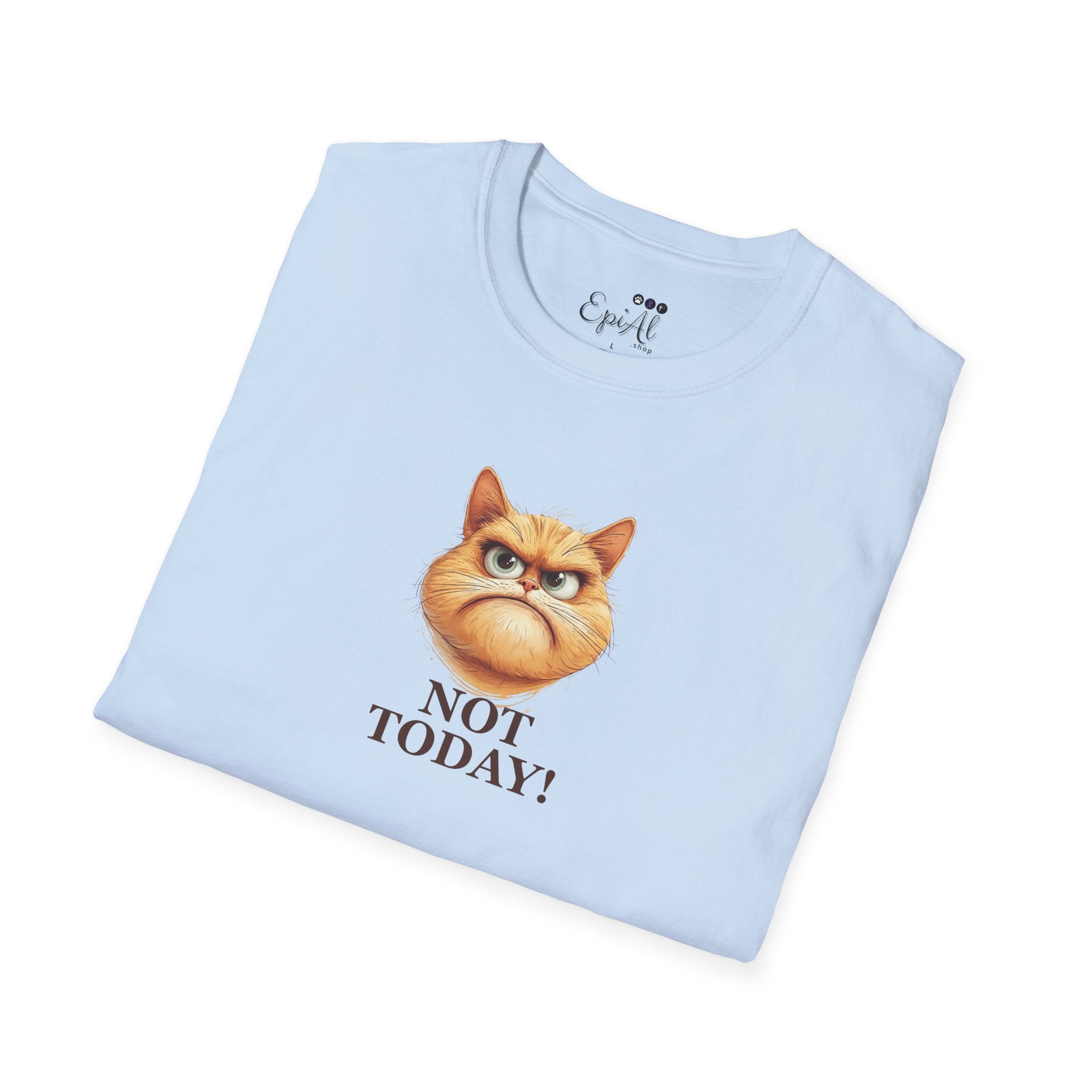 Sassy Not Today Cat T-Shirt, Fun Graphic Tee - Clothing, T-shirts - EpiAl's Shop