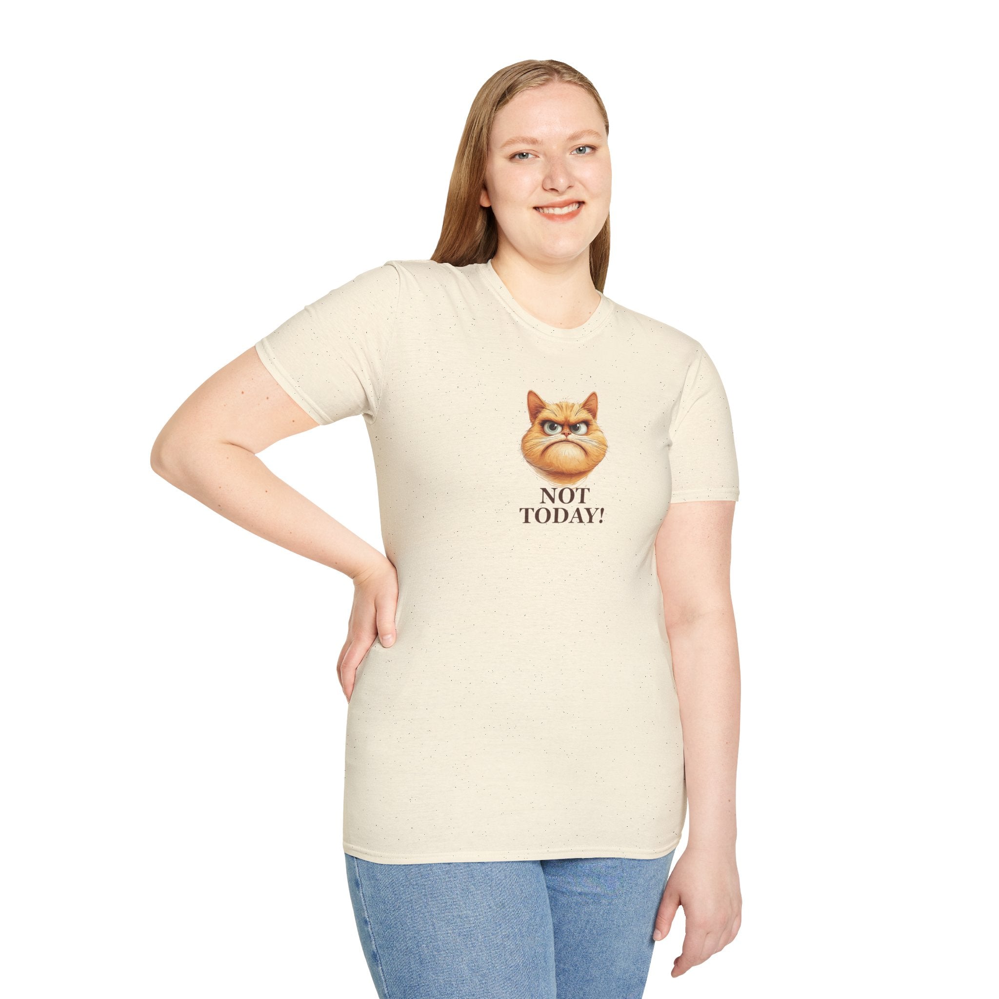 Sassy Not Today Cat T-Shirt, Fun Graphic Tee - Clothing, T-shirts - EpiAl's Shop
