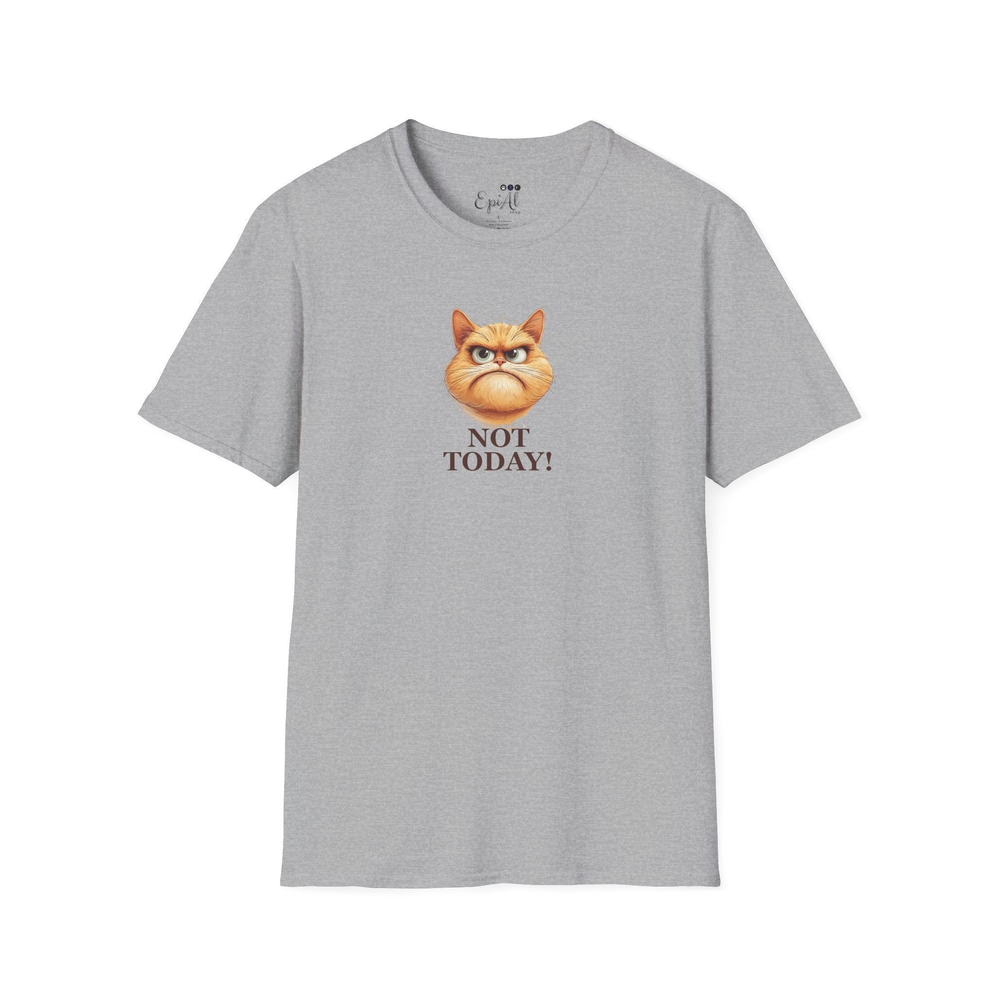 Sassy Not Today Cat T-Shirt, Fun Graphic Tee - Clothing, T-shirts - EpiAl's Shop
