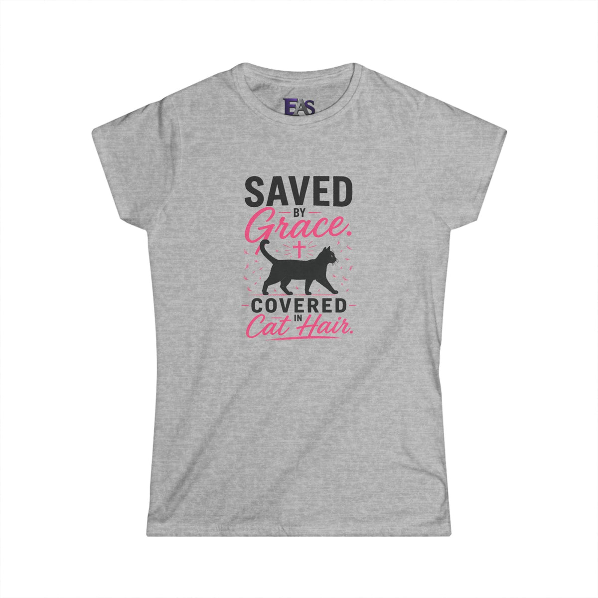 Saved by Grace, Covered in Cat Hair Women's T-Shirt - Clothing, Women, T-Shirts - EpiAl's Shop