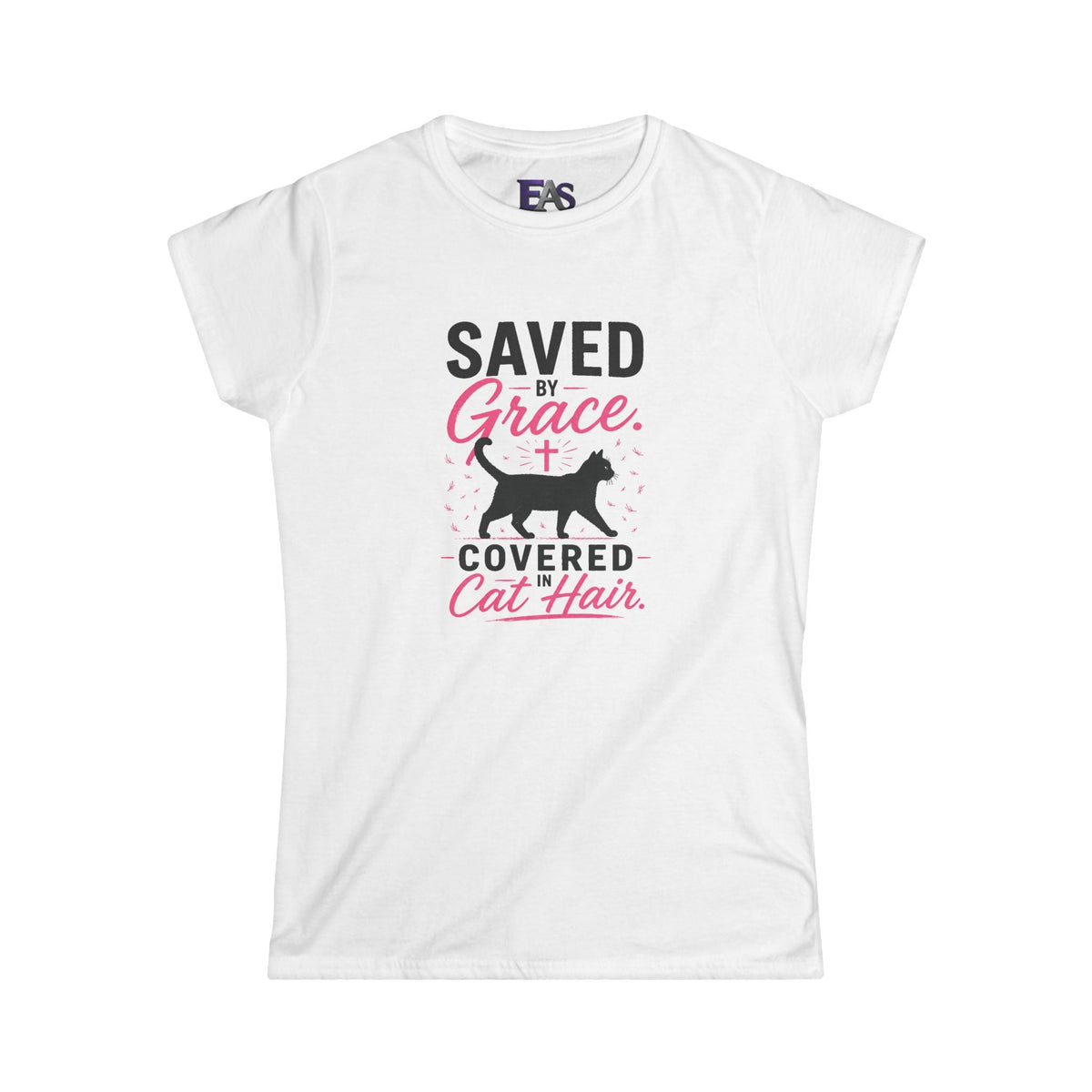 Saved by Grace, Covered in Cat Hair Women's T-Shirt - Clothing, Women, T-Shirts - EpiAl's Shop