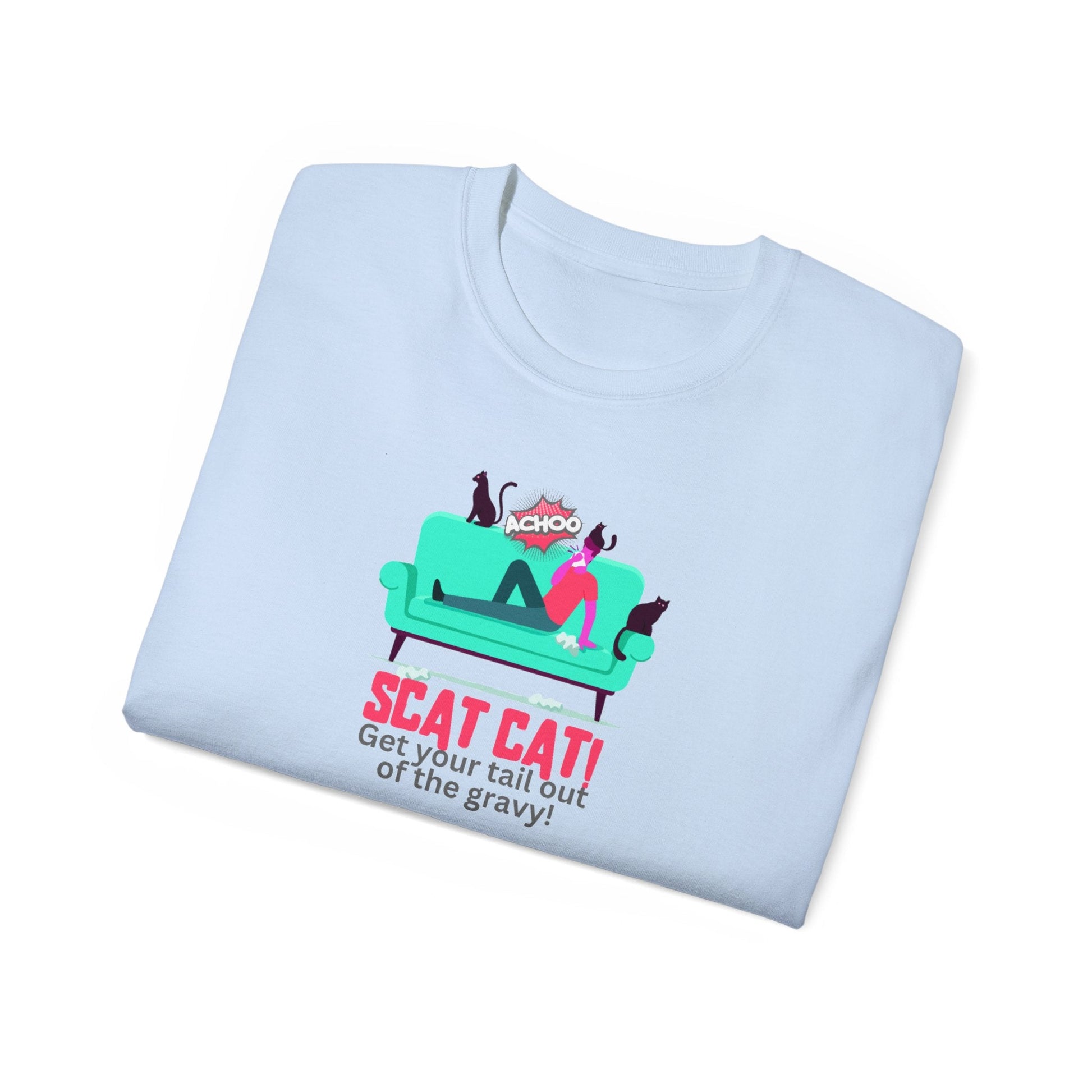 Scat Cat Unisex Ultra Cotton Tee - T - Shirt - Epileptic Al’s Shop