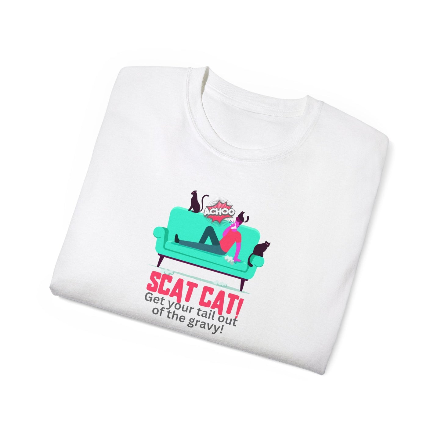 Scat Cat Unisex Ultra Cotton Tee - T - Shirt - Epileptic Al’s Shop