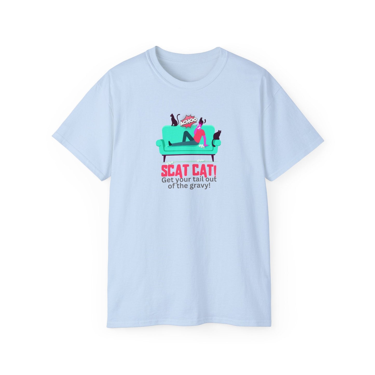 Scat Cat Unisex Ultra Cotton Tee - T - Shirt - Epileptic Al’s Shop