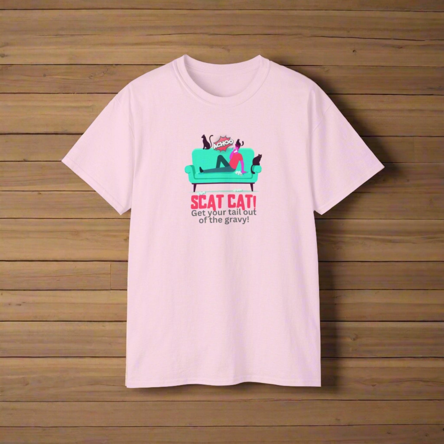 Scat Cat Unisex Ultra Cotton Tee - T - Shirt - Epileptic Al’s Shop