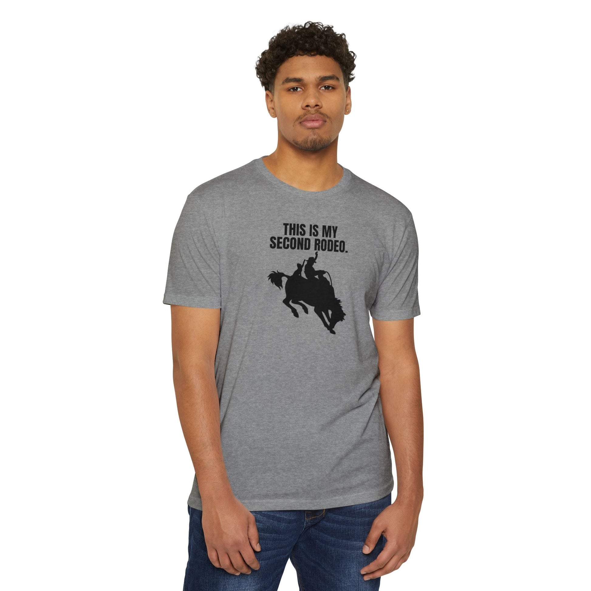 Second Rodeo Unisex CVC Jersey T - shirt - T - Shirt - Epileptic Al’s Shop