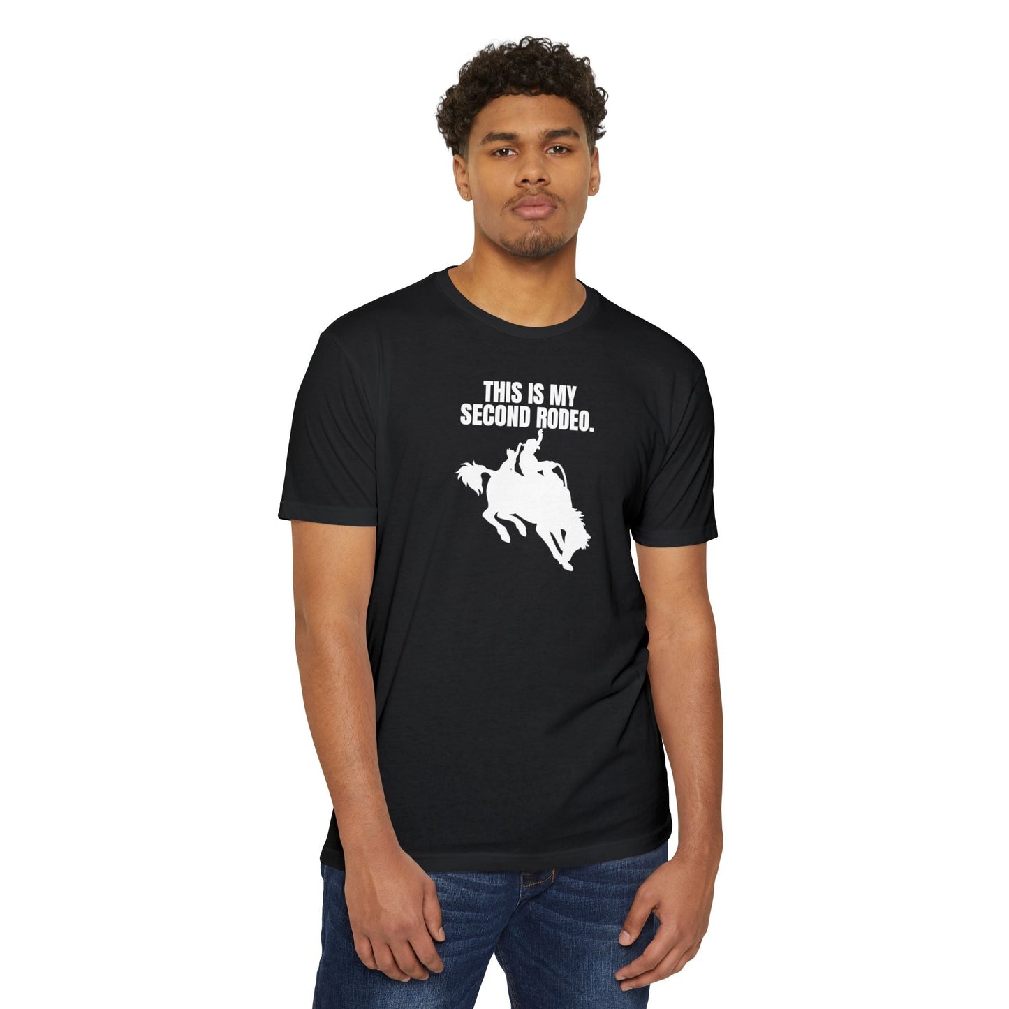 Second Rodeo Unisex CVC Jersey T - shirt - T - Shirt - Epileptic Al’s Shop