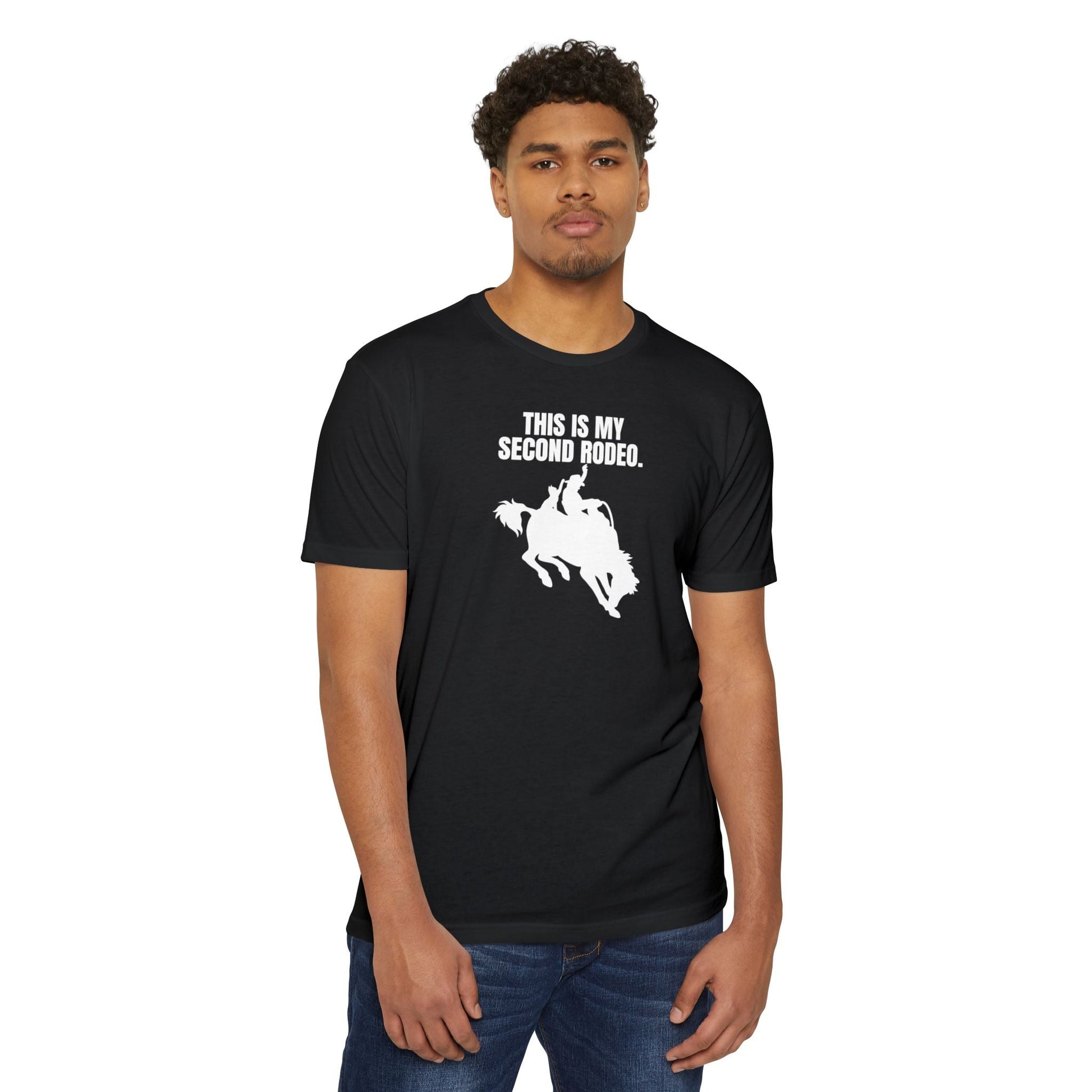 Second Rodeo Unisex CVC Jersey T - shirt - T - Shirt - Epileptic Al’s Shop