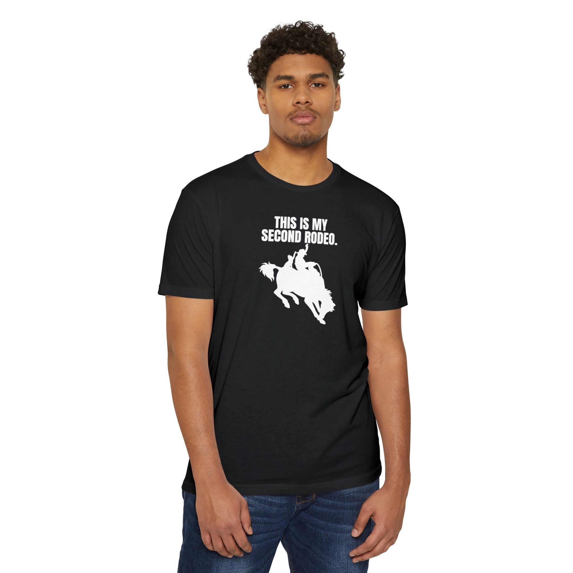 Second Rodeo Unisex CVC Jersey T - shirt - T - Shirt - Epileptic Al’s Shop