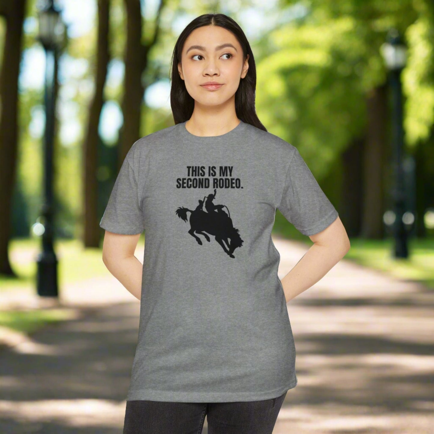 Second Rodeo Unisex CVC Jersey T - shirt - T - Shirt - Epileptic Al’s Shop