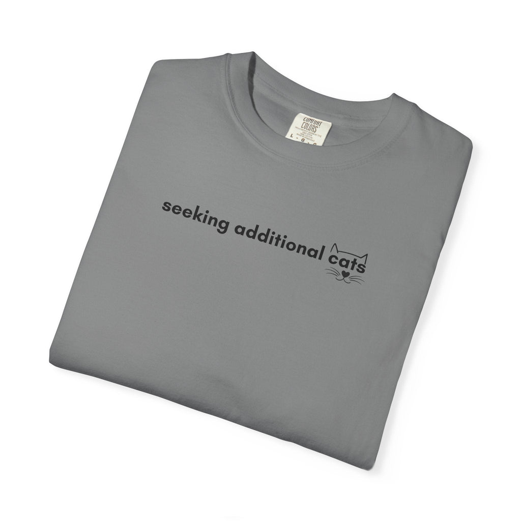 Seeking Additional Cats T-Shirt | Cat Lover Minimal Tee - Clothing, Unisex, T-Shirts - EpiAl's Shop