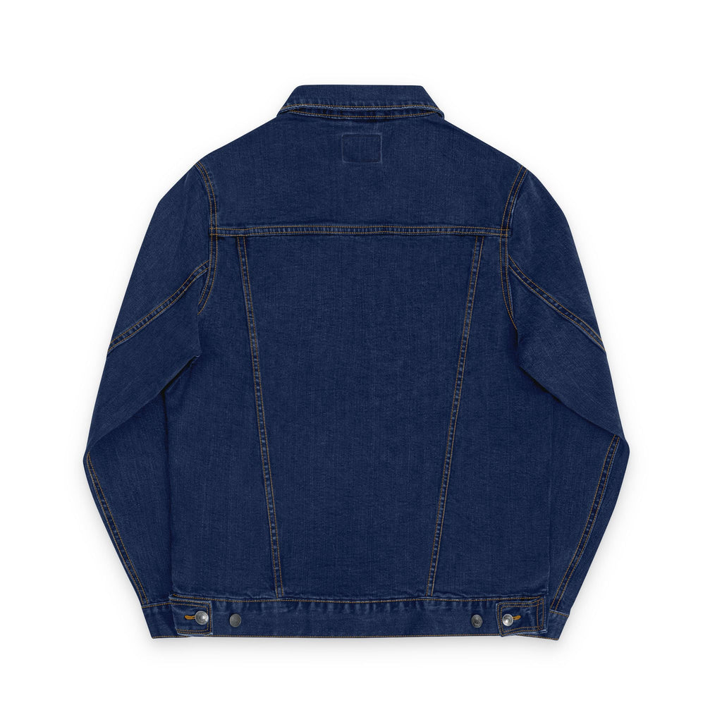 Seize the Day Denim Jacket with Embroidered Purple Ribbon - Clothing, Coats & Jackets - EpiAl's Shop