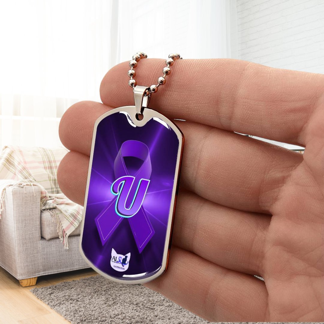 Seize the Day Initial Necklace U - Jewelry - Epileptic Al’s Shop
