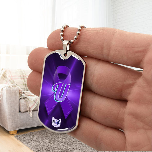 Seize the Day Initial Necklace U - Jewelry - Epileptic Al’s Shop