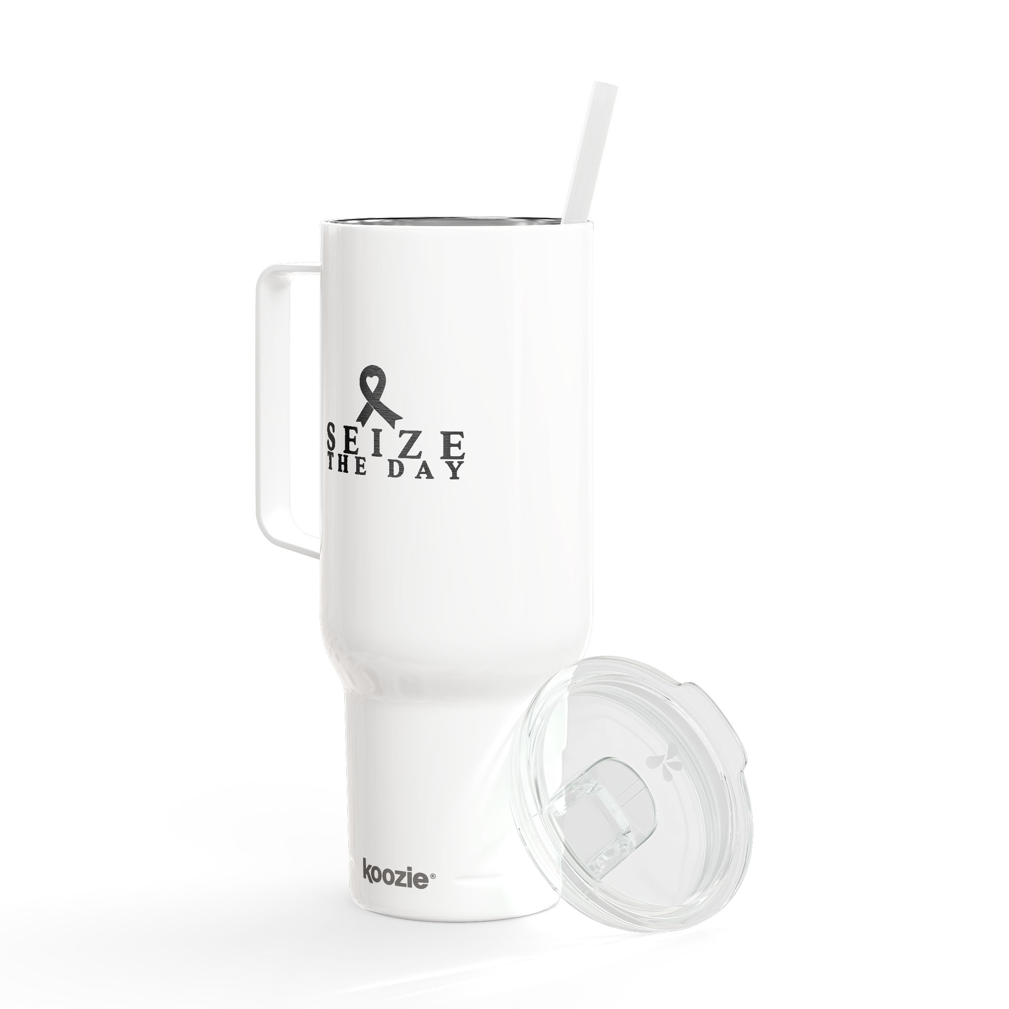 Seize the Day Insulated Tumbler with Lid, 40oz - Engraved Travel Mug - Drinkware, Travel Mugs - EpiAl's Shop