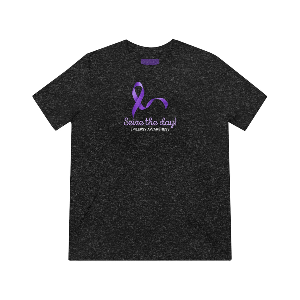 Seize the Day Purple Ribbon Unisex Triblend Tee - T - Shirt - Epileptic Al’s Shop