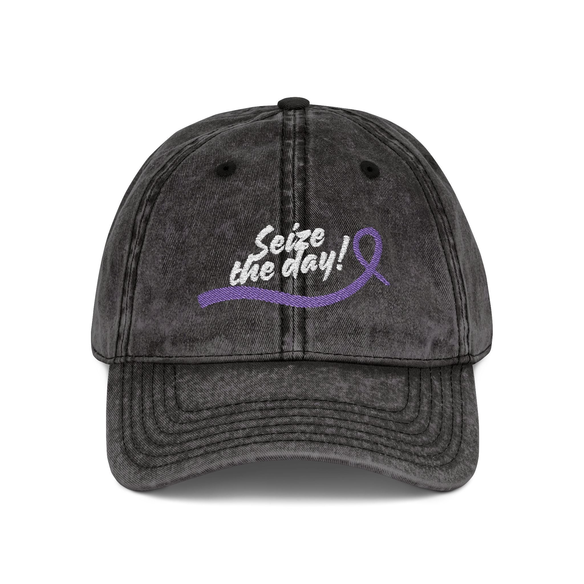 Seize the Day Vintage Style Cap (Embroidery) - Hats, Baseball & Trucker - EpiAl's Shop