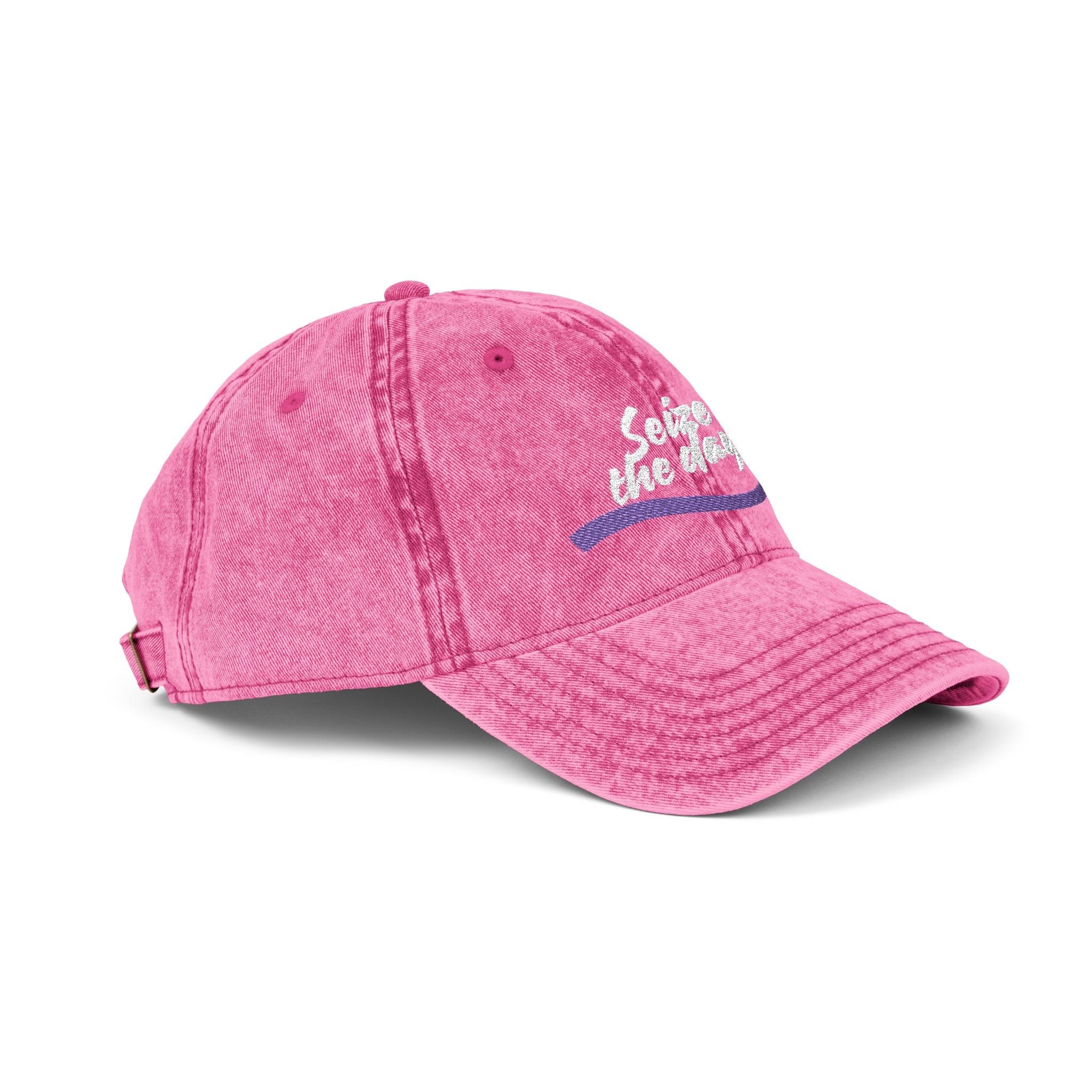 Seize the Day Vintage Style Cap (Embroidery) - Hats, Baseball & Trucker - EpiAl's Shop