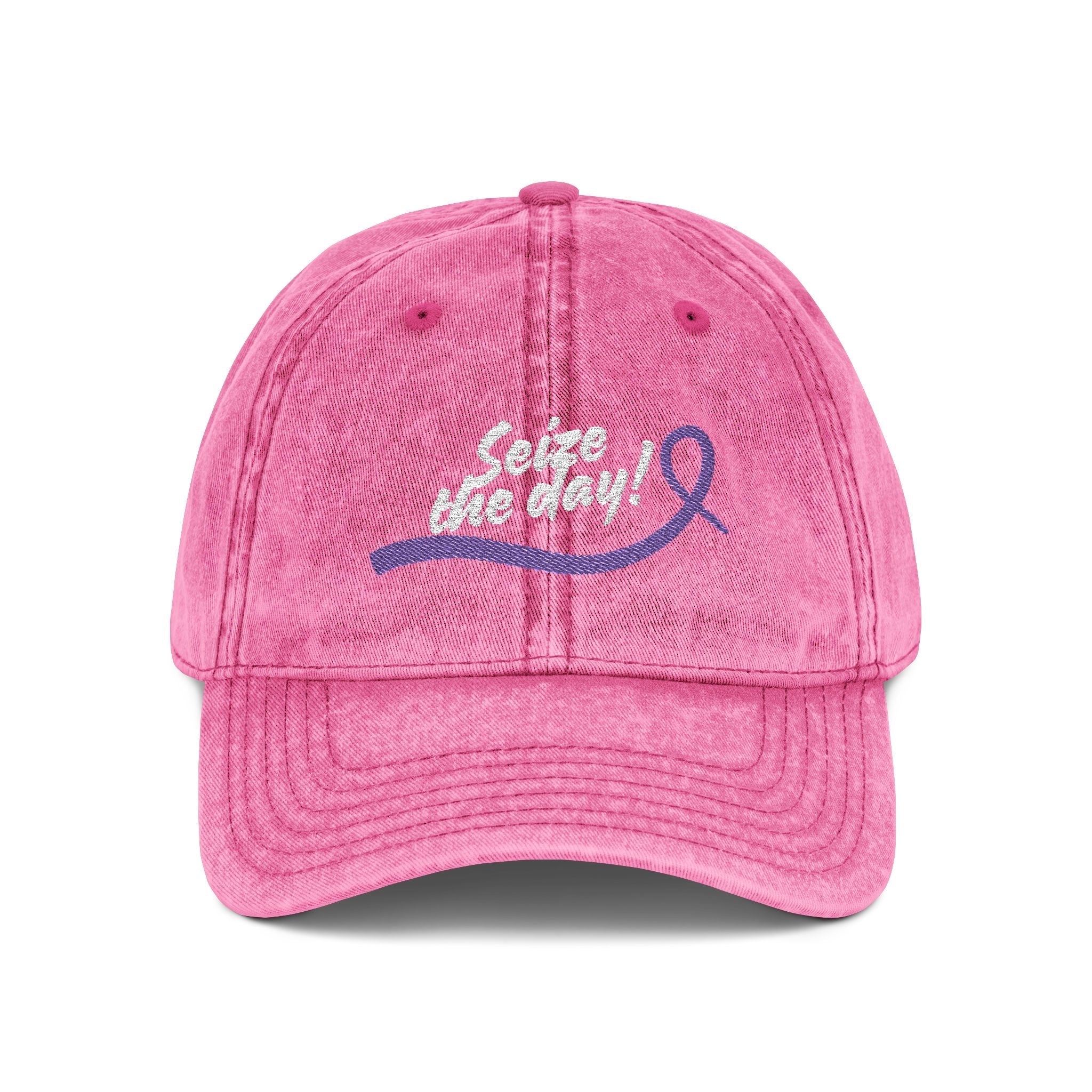 Seize the Day Vintage Style Cap (Embroidery) - Hats, Baseball & Trucker - EpiAl's Shop