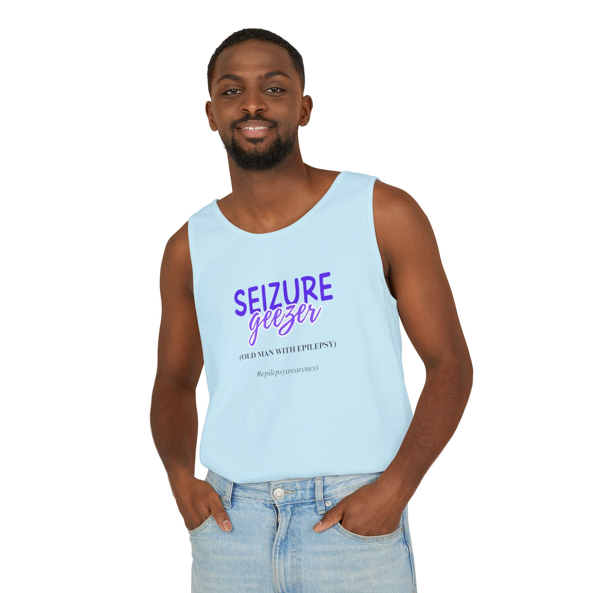 Seizure Awareness Tank Top for Men - Support Epilepsy Awareness - Clothing, Tank Tops - EpiAl's Shop