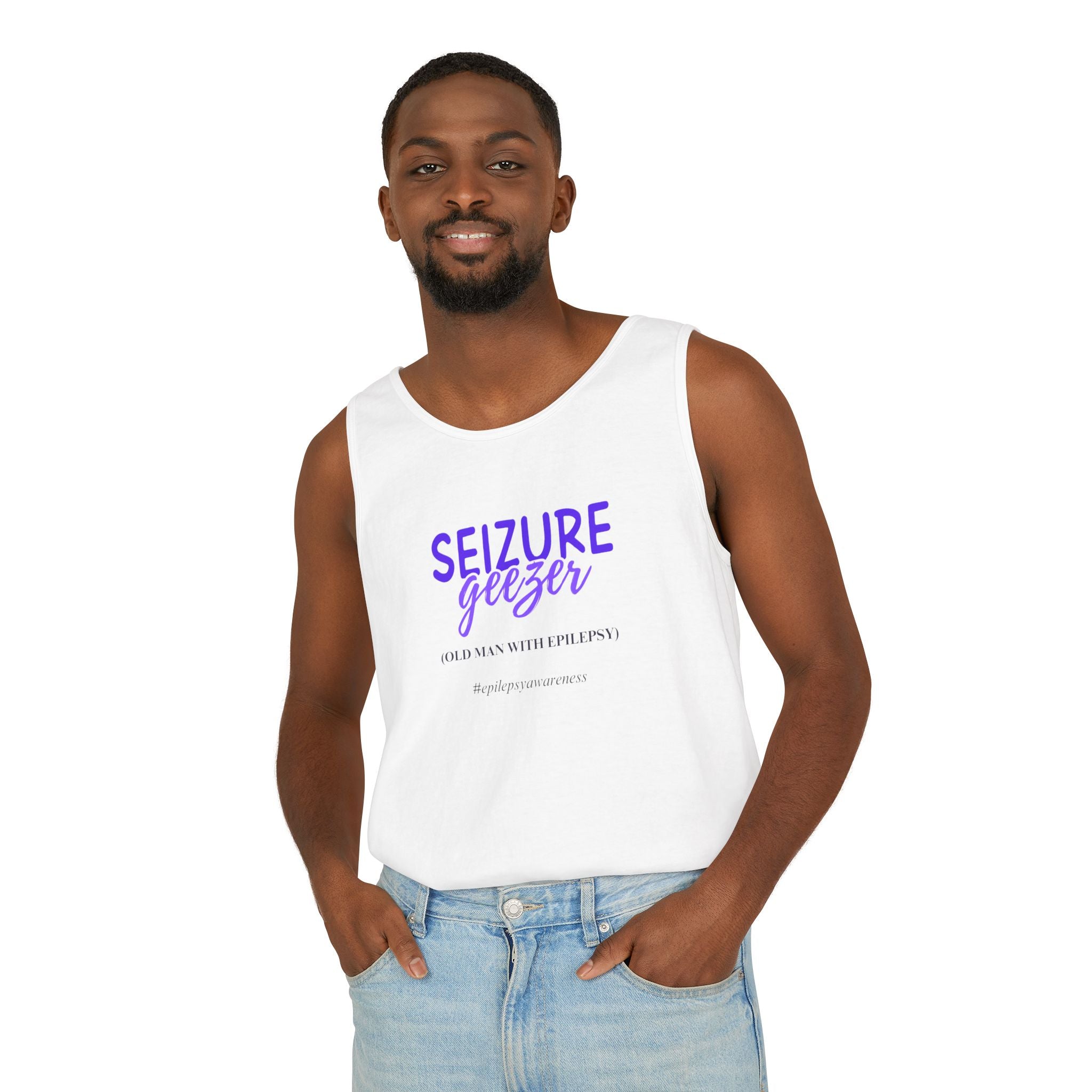 Seizure Awareness Tank Top for Men - Support Epilepsy Awareness - Clothing, Tank Tops - EpiAl's Shop