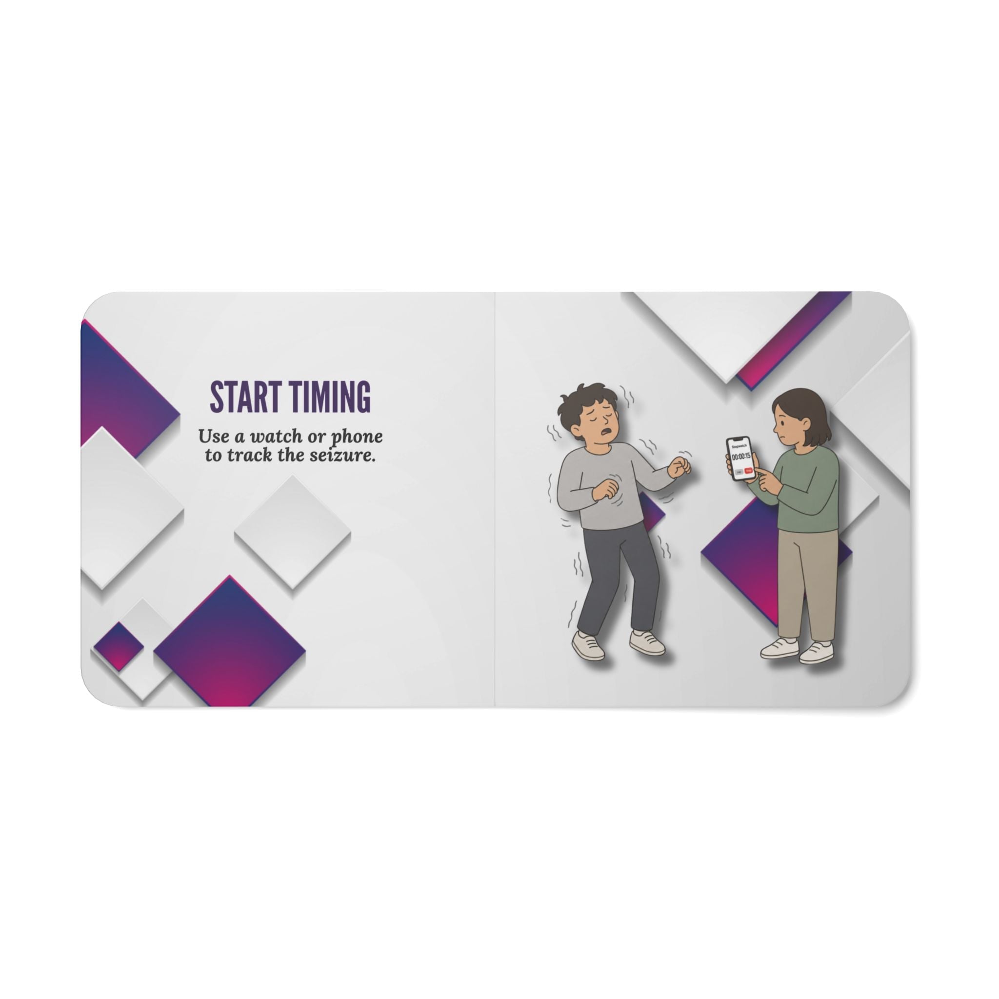 Seizure First Aid Board Book for All Ages | Simple Safety Guide - Books, Board - EpiAl's Shop
