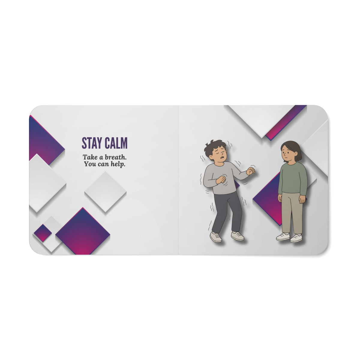 Seizure First Aid Board Book for All Ages | Simple Safety Guide - Books, Board - EpiAl's Shop