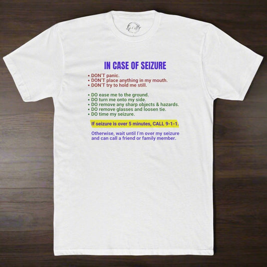 Seizure First Aid Unisex Cotton Crew Tee - T-Shirt - EpiAl's Shop