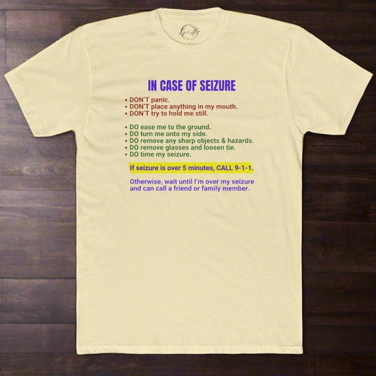 Seizure First Aid Unisex Cotton Crew Tee - T-Shirt - EpiAl's Shop