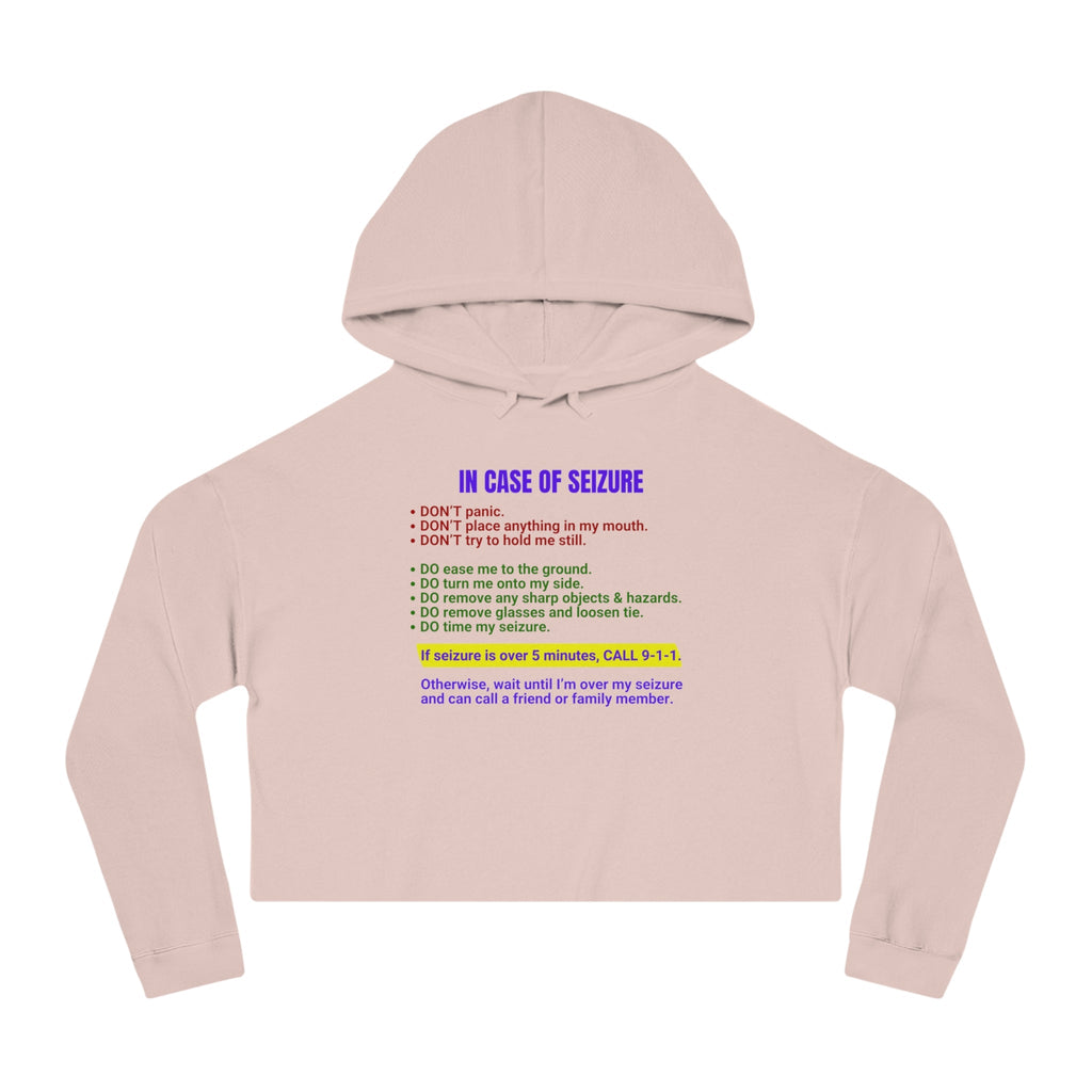 Seizure First Aid Women’s Cropped Hooded Sweatshirt - Hoodie - EpiAl's Shop