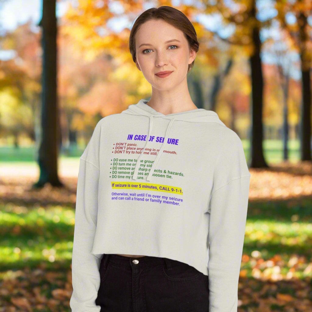 Seizure First Aid Women’s Cropped Hooded Sweatshirt - Hoodie - EpiAl's Shop