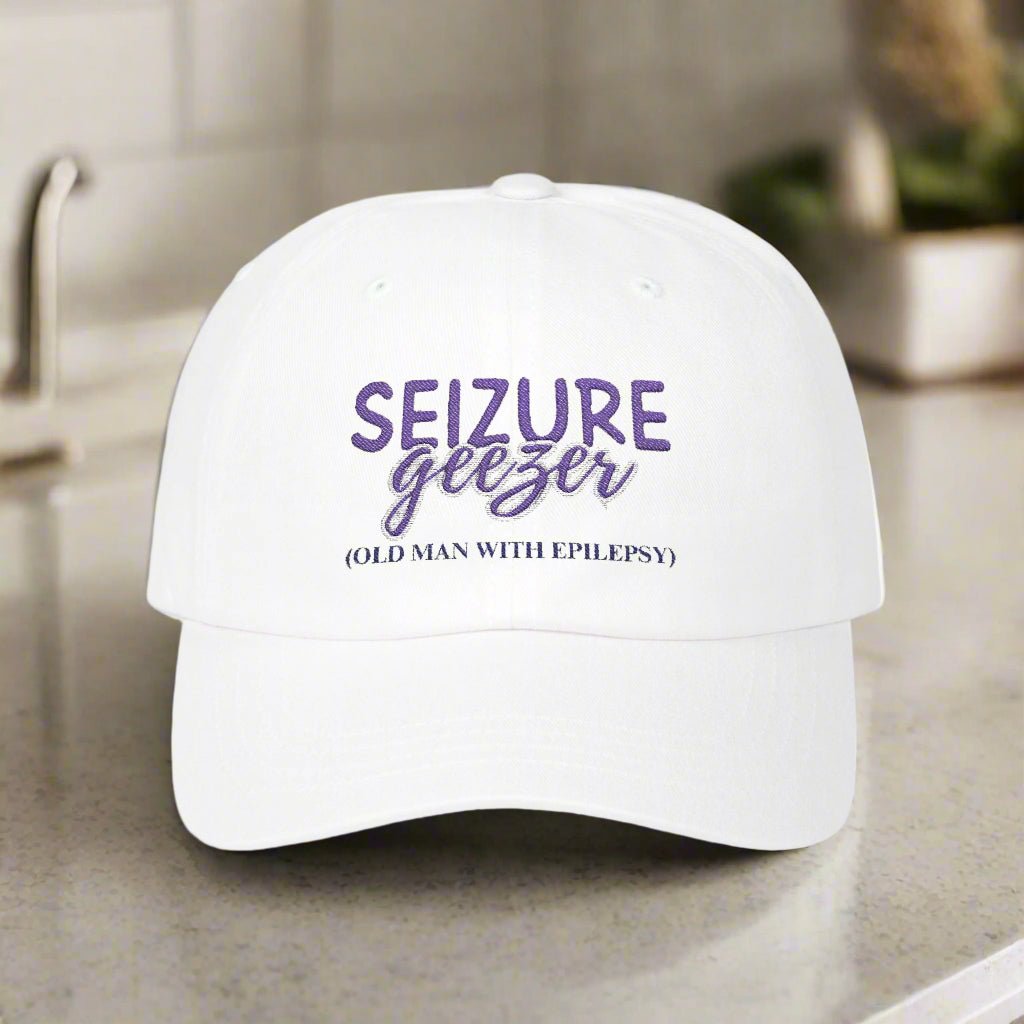 Seizure Geezer Classic Dad Cap - Supportive Hat for Epilepsy Awareness - Hats, Baseball & Trucker - EpiAl's Shop
