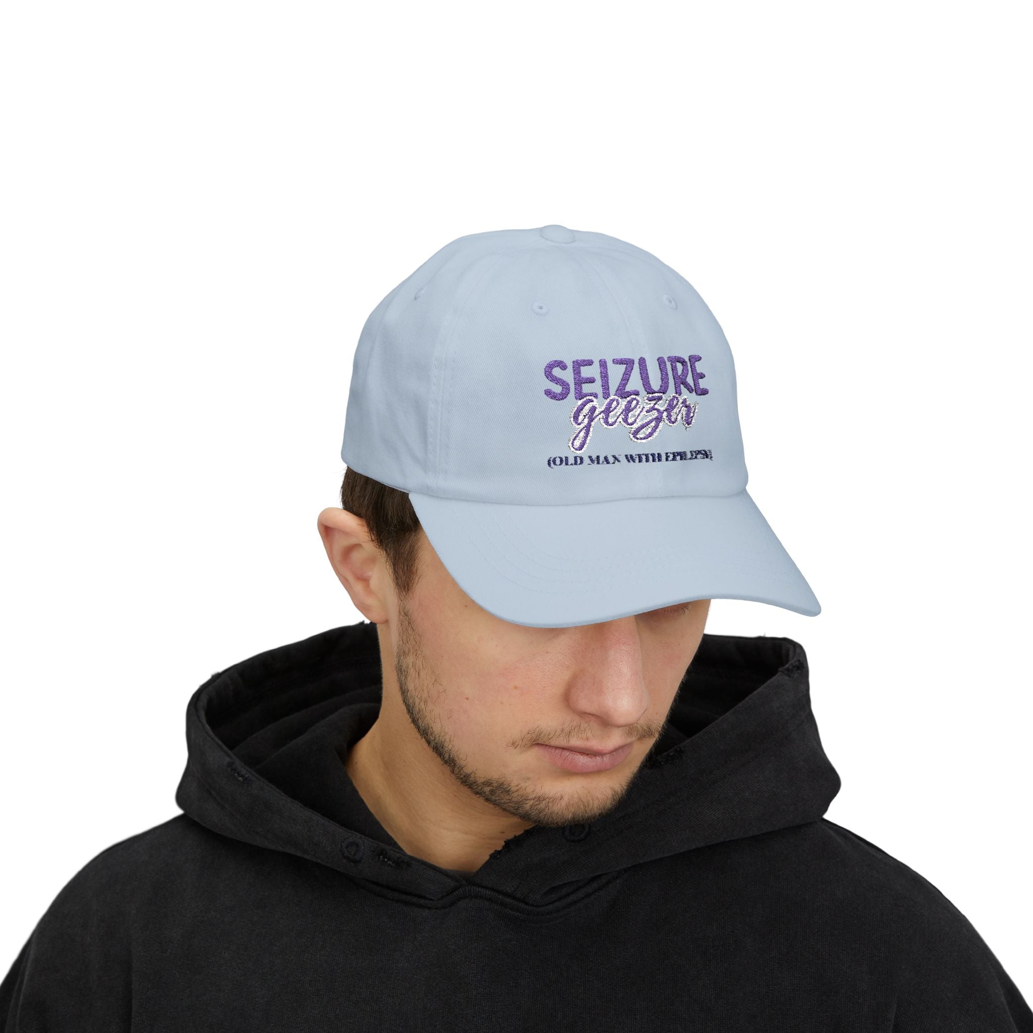 Seizure Geezer Classic Dad Cap - Supportive Hat for Epilepsy Awareness - Hats, Baseball & Trucker - EpiAl's Shop