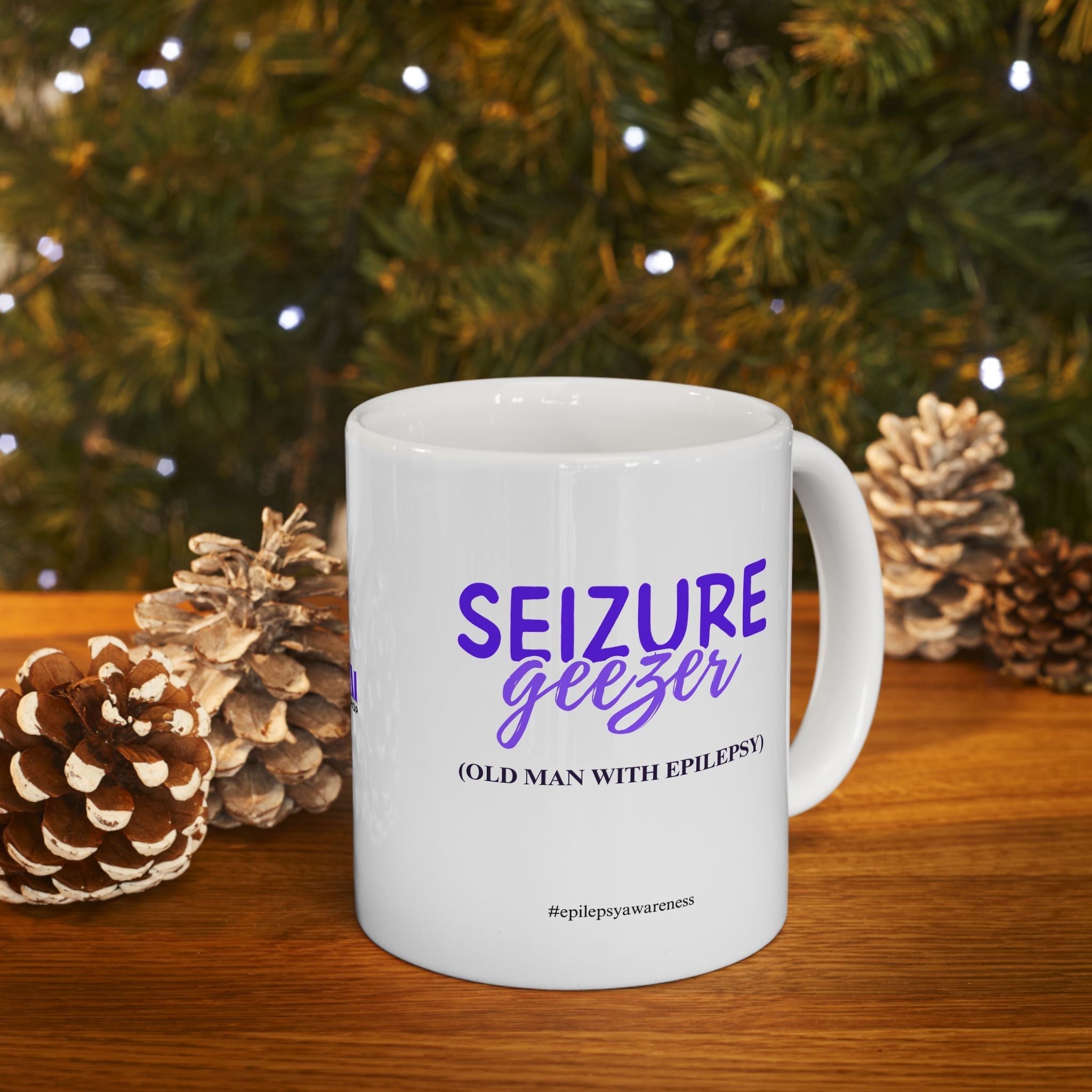 Seizure Geezer Epilepsy Awareness Ceramic Mug - Drinkware, Coffee Mugs - EpiAl's Shop