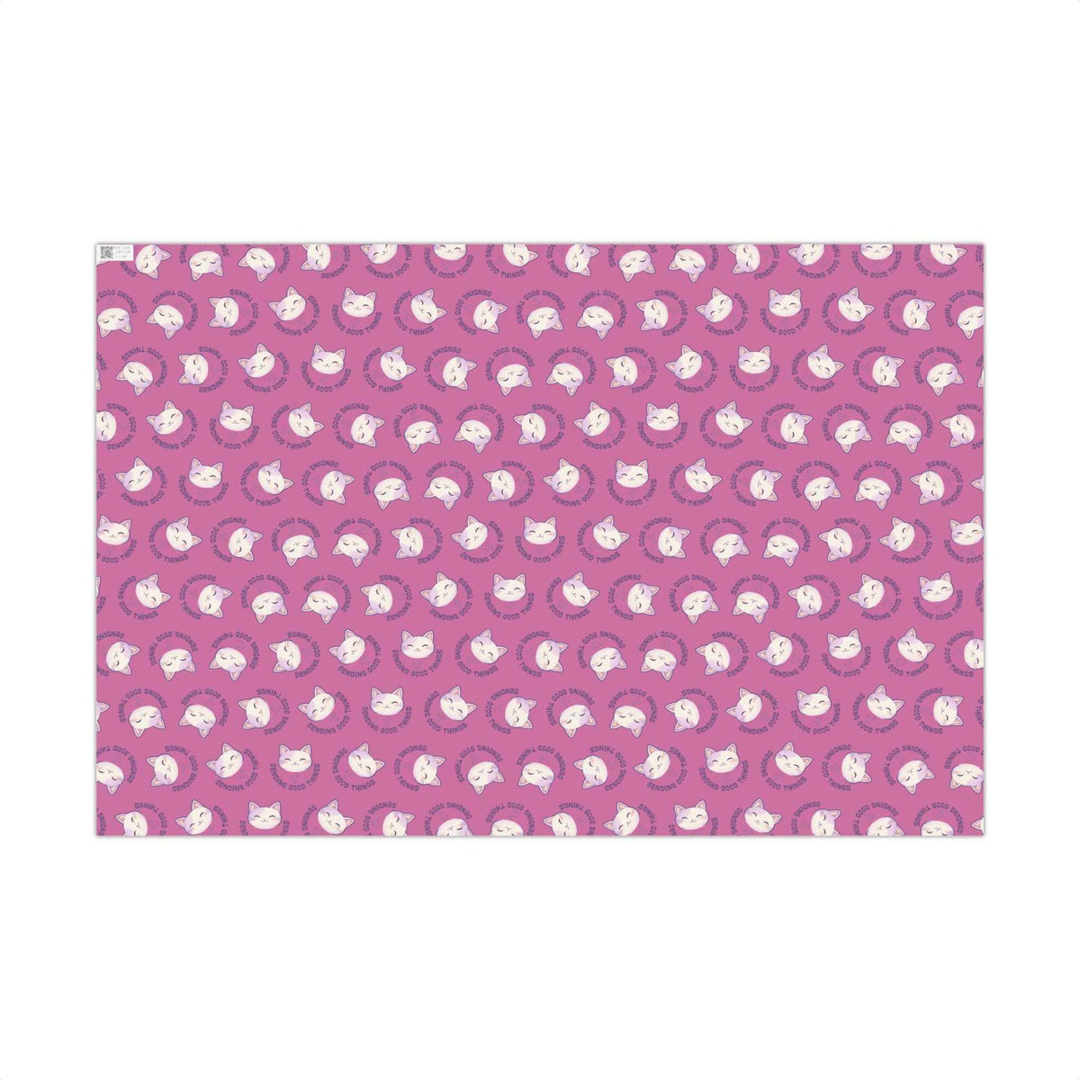 Sending Good Things Cat Gift Wrap – Pink All-Occasion Wrapping Paper - Gift Wrap, Paper - EpiAl's Shop