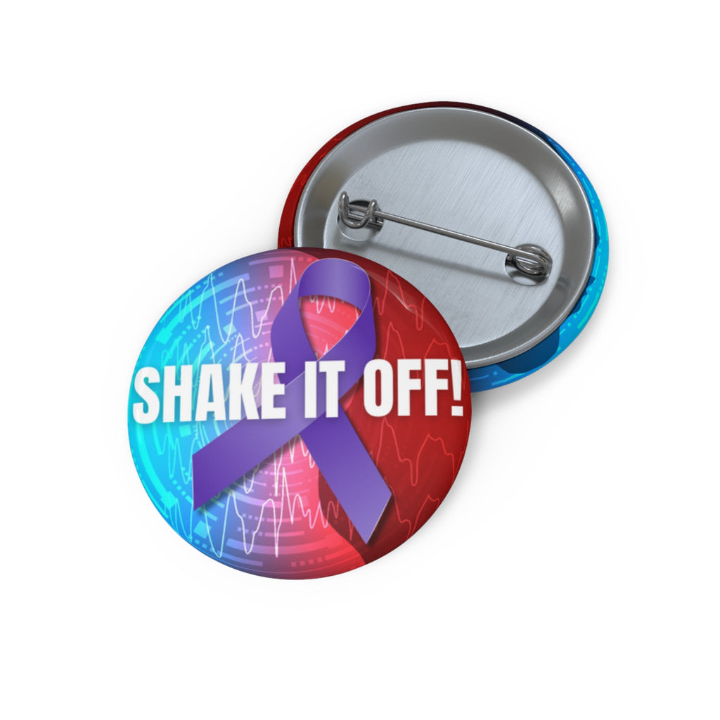 Shake it Off Epilepsy Awareness Pin Buttons - Accessories - Epileptic Al’s Shop