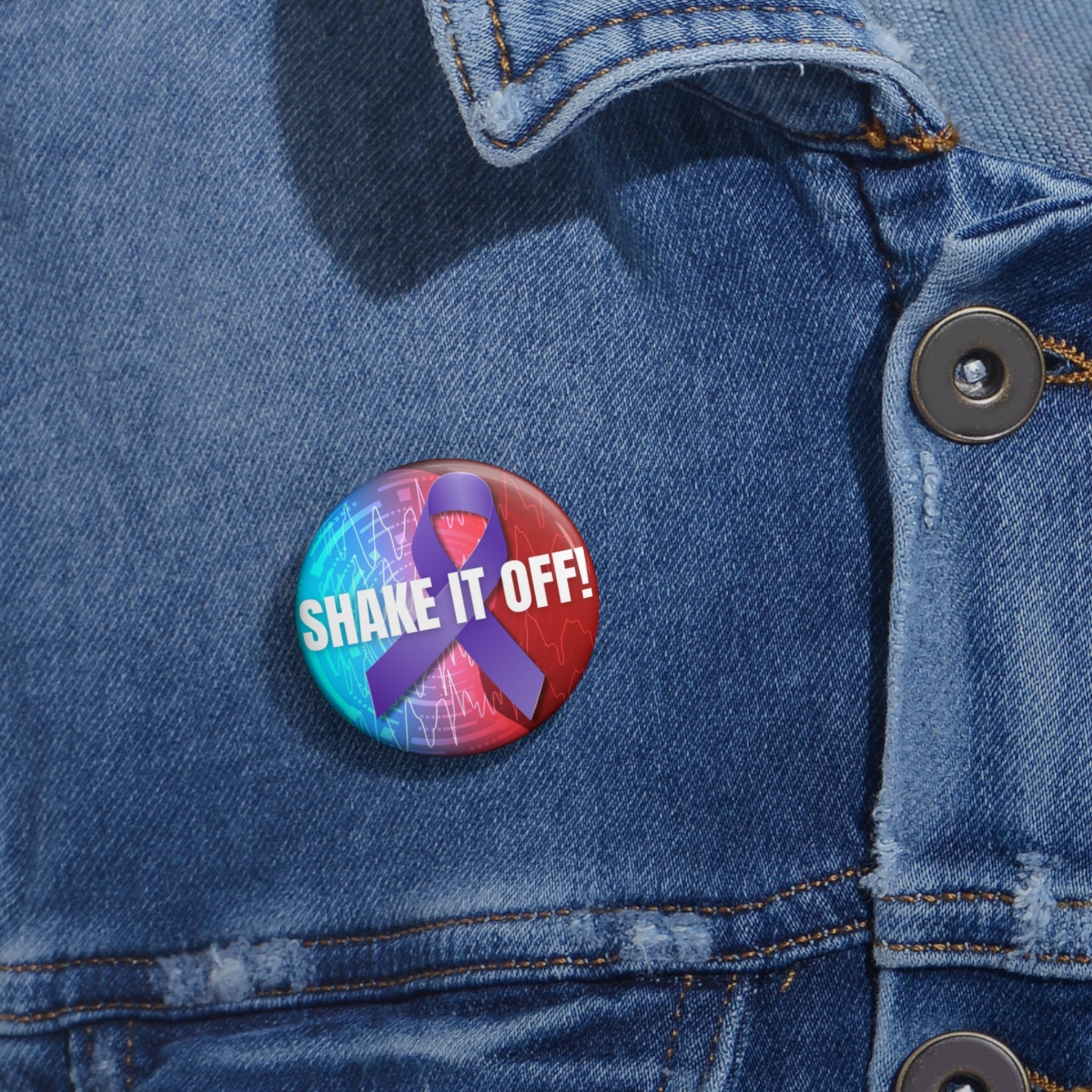 Shake it Off Epilepsy Awareness Pin Buttons - EpiAl's Shop