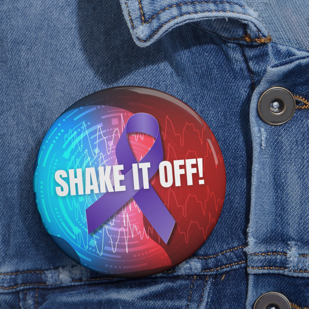 Shake it Off Epilepsy Awareness Pin Buttons - EpiAl's Shop