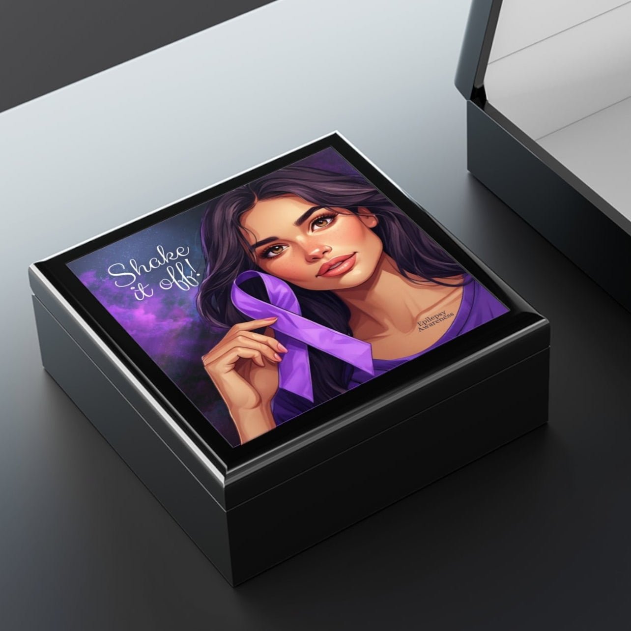 Shake It Off Jewelry Box, Awareness Gift - Decor, Bedroom, Jewelry Boxes - EpiAl's Shop