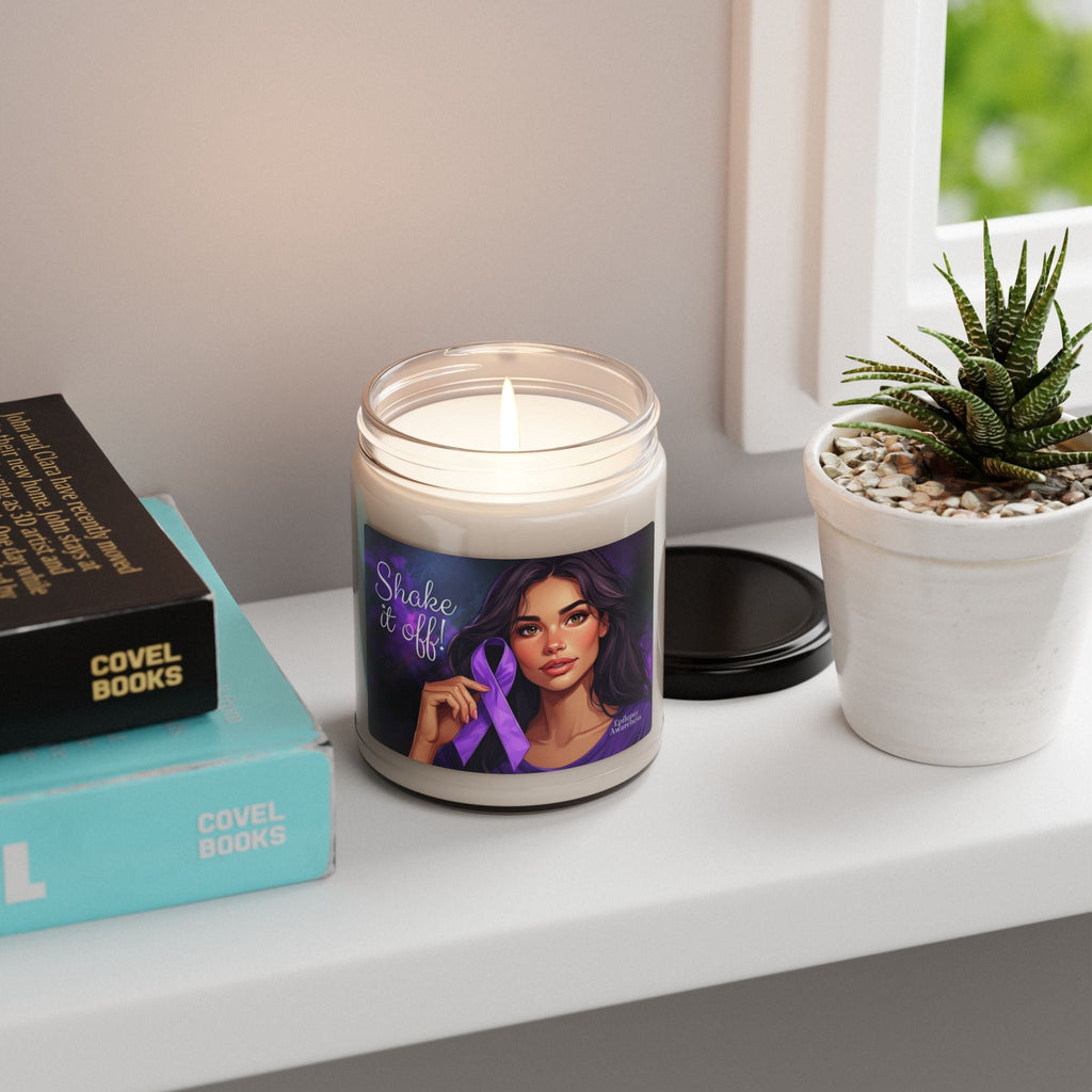 Shake it Off Scented Soy Candle | Epilepsy Awareness Decor - Decor, Scented Candles - EpiAl's Shop