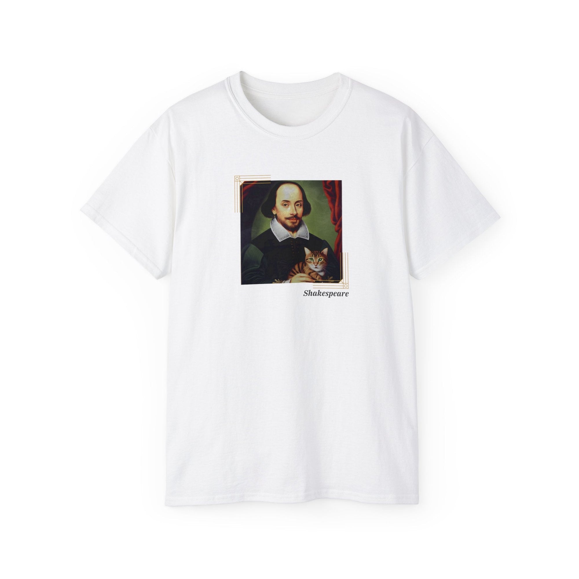 Shakespeare Cat Unisex Ultra Cotton Tee - T - Shirt - Epileptic Al’s Shop