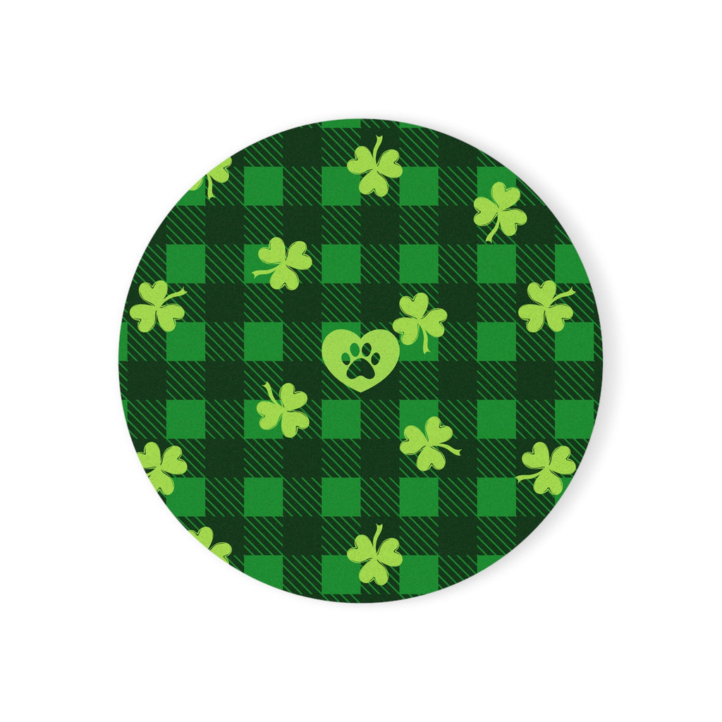 Shamrock Cork Back Coaster - Home Decor - Epileptic Al’s Shop